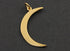 24K Gold Vermeil Over Sterling Silver Crescent Large Moon Charm -- VM/CH5/CR25